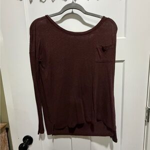 Old Navy Women's Dark maroon Long Sleeve Tee
